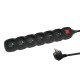 Esperanza ELK219K Power strip 6GN/5M Black