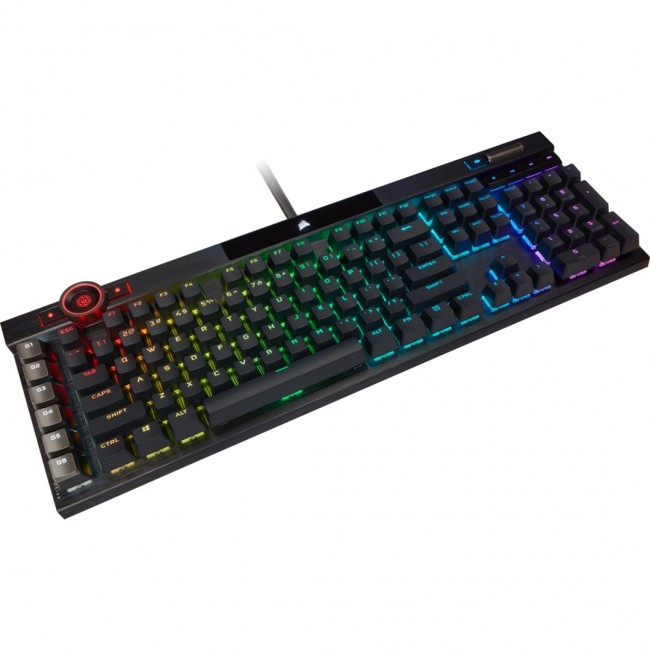 Corsair K100 RGB Gaming Keyboard, Corsair OPX, RGB LED - Black Corsair K100 RGB Gaming Keyboard, Corsair OPX, RGB LED - Black