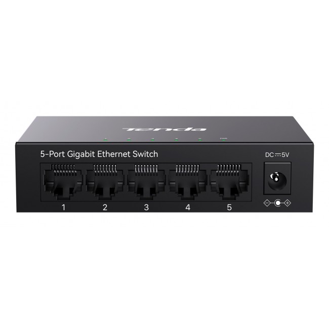 Tenda TEG1005M network switch Unmanaged L2 Gigabit Ethernet (10/100/1000) Black Tenda TEG1005M network switch Unmanaged L2 Gigabit Ethernet (10/100/1000) Black