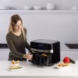 Taurus Air Fry Digital Duo Double 9 L 2200 W Hot air fryer Black Taurus Air Fry Digital Duo Double 9 L 2200 W Hot air fryer Black