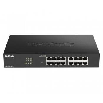 D-Link DGS-1100-16V2 Managed L2 Gigabit Ethernet (10/100/1000) Black