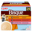 INABA Ciao Bisque Creamy soup with chicken, beef and fish - cat treats - 24x40g INABA Ciao Bisque Creamy soup with chicken, beef and fish - cat treats - 24x40g