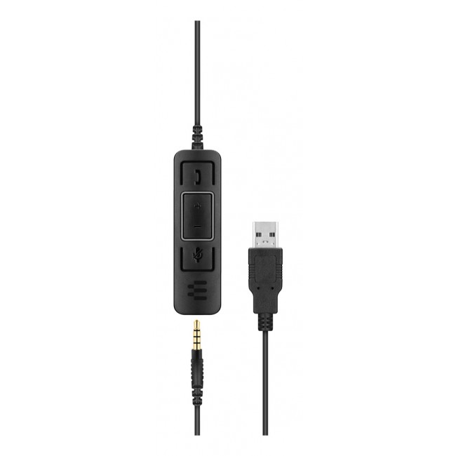 EPOS IMPACT SC 75 USB MS Headset, kabelgebunden, Kopfb gel, Anrufe/Musik, USB Typ-A, Schwarz