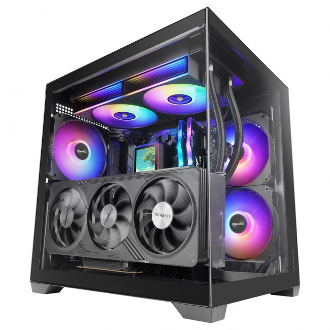 Mars Gaming MCVIEW3 computer case Mini Tower Black
