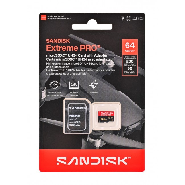 SanDisk Extreme PRO microSD UHS-I 64 GB MicroSDHC
