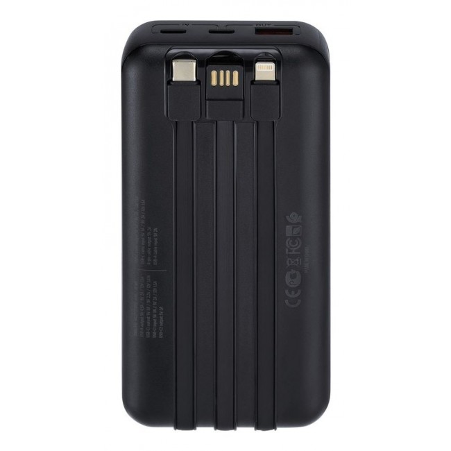 Rivacase VA2221 power bank Lithium Polymer (LiPo) 20000 mAh Black