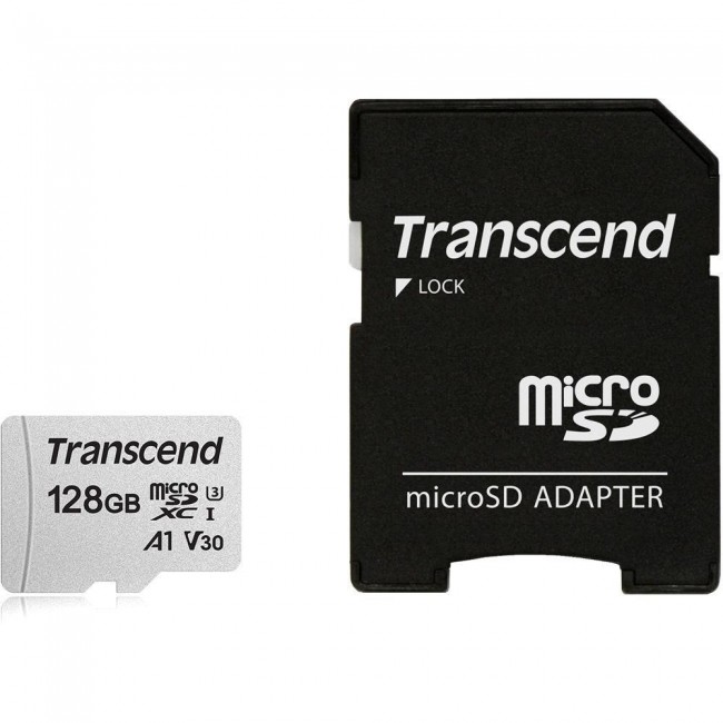 Transcend microSD Card SDXC 300S 128GB with Adapter