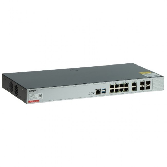 SWITCH / KONTROLER SIECIOWY RG-WS6012-L 8-PORTOWY + 2X UPLINK + 2X SFP + 2X SFP+ RUIJIE