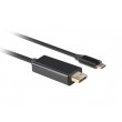 Lanberg CA-CMDP-10CU-0030-BK video cable adapter 3 m USB Type-C DisplayPort Black Lanberg CA-CMDP-10CU-0030-BK video cable adapter 3 m USB Type-C DisplayPort Black