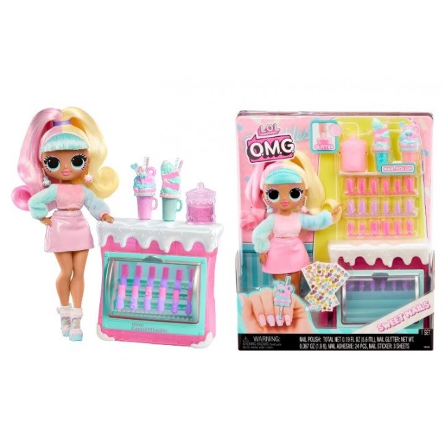 LOL Surprise OMG Candylicious Sprinkles Shop Doll + Sweet Nails 503781