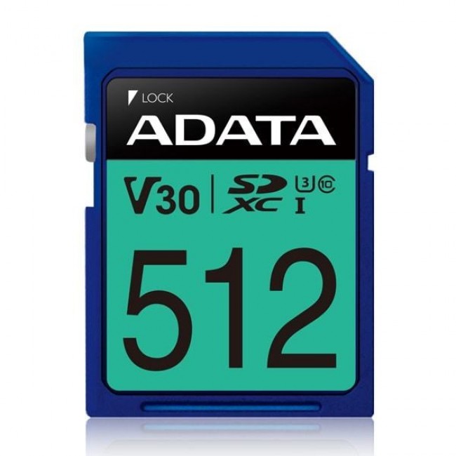 ADATA Premier Pro 512 GB SDXC UHS-I Class 10 ADATA Premier Pro 512 GB SDXC UHS-I Class 10