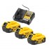 DeWALT DCB1104P3-QW cordless tool battery / charger Battery & charger set