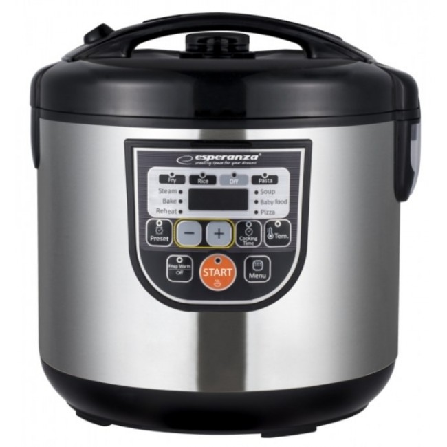 Esperanza EKG011 multi cooker 5 L 860 W Black, Stainless steel Esperanza EKG011 multi cooker 5 L 860 W Black, Stainless steel