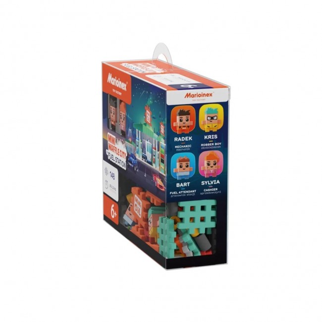 MARIOINEX Mini Waffle City Building Blocks Petrol Station, 148 pieces MARIOINEX Mini Waffle City Building Blocks Petrol Station, 148 pieces