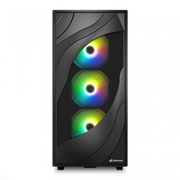 Sharkoon REBEL C80M RGB Midi Tower Black