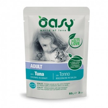 OASY Chunks in gravy Tuna - wet cat food - 85g