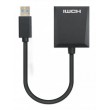 Manhattan USB-A to HDMI Cable, 1080p@60Hz, Converts USB 3.2 Gen1 (aka USB 3.0) signal to HDMI, 15cm, Black, Male to Female, Three Year Warranty