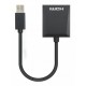 Manhattan USB-A to HDMI Cable, 1080p@60Hz, Converts USB 3.2 Gen1 (aka USB 3.0) signal to HDMI, 15cm, Black, Male to Female, Three Year Warranty