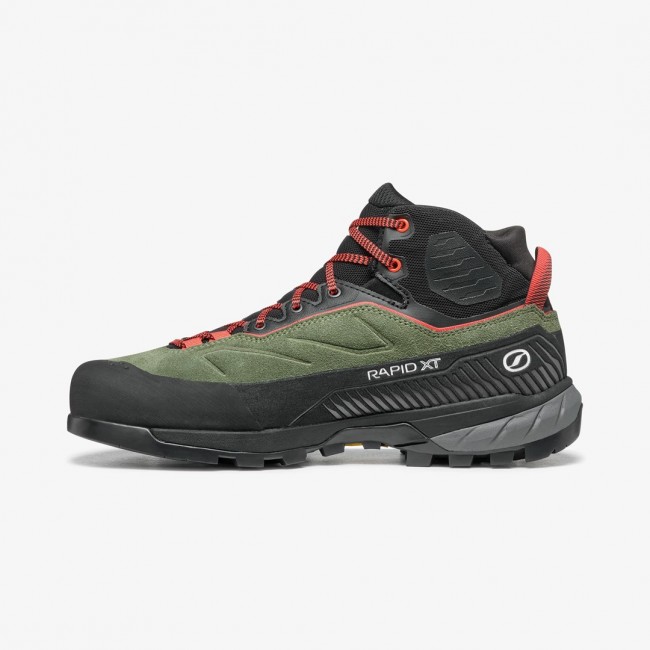 Scarpa RAPID XT MID GTX WOMAN, 37.5, Birch Green - Coral