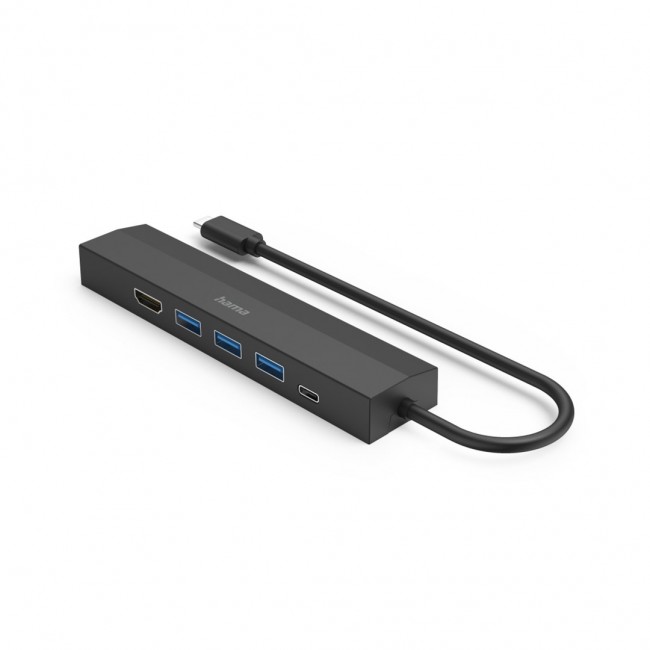 Hama 00200144 interface hub USB 3.2 Gen 1 (3.1 Gen 1) Type-C 5000 Mbit/s Black