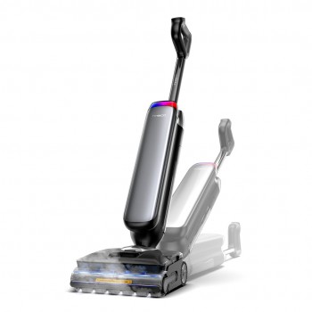 Tineco Floor One S9 Artist Steam Pro Upright vacuum Battery Dry&wet Bagless Black, Silver
