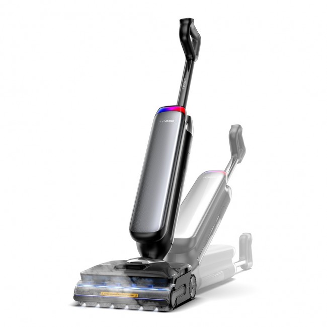 Tineco Floor One S9 Artist Steam Pro Upright vacuum Battery Dry&wet Bagless Black, Silver