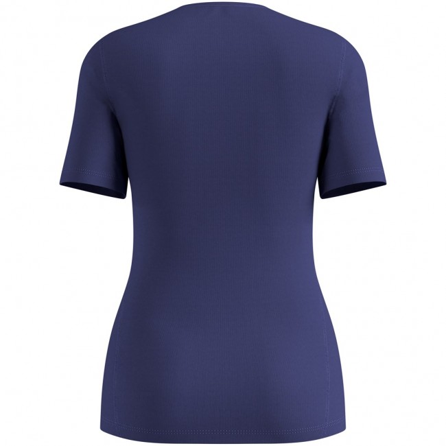 Bielizna termoaktywna z d ugim rękawem Odlo BL TOP crew neck s/s ACTIVE WARM niebieska S