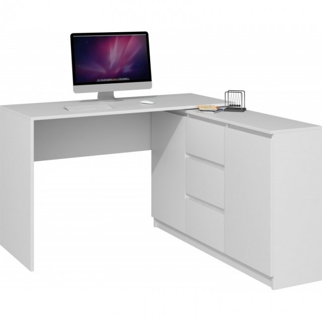 Topeshop BIURKO PLUS BIEL computer desk White