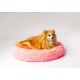 GO GIFT Shaggy pink L - pet bed - 66 x 66 x 10 cm