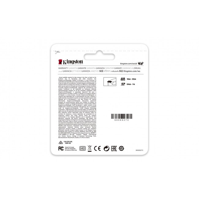 Kingston Technology 64GB microSDXC Canvas Go Plus 170R A2 U3 V30 Card + ADP