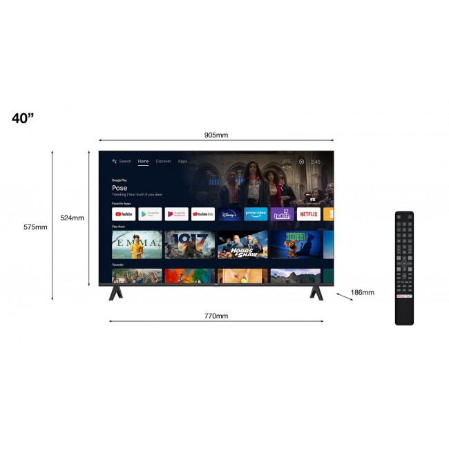 TCL S54 40S5400A TV 101.6 cm (40