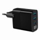 Gembird TA-UC-PDQC30LCD-BK-02 mobile device charger Universal Black AC Fast charging Indoor Gembird TA-UC-PDQC30LCD-BK-02 mobile device charger Universal Black AC Fast charging Indoor