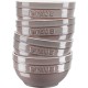 Staub Ceramique Bowl set 0.4 L Round Ceramic Grey 4 pc(s)