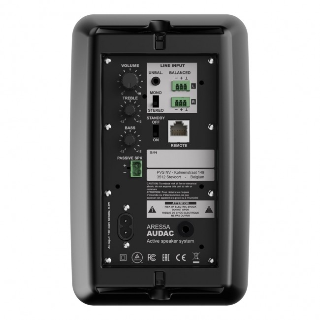 AUDAC Ares5A 2-way Black Wired 40 W