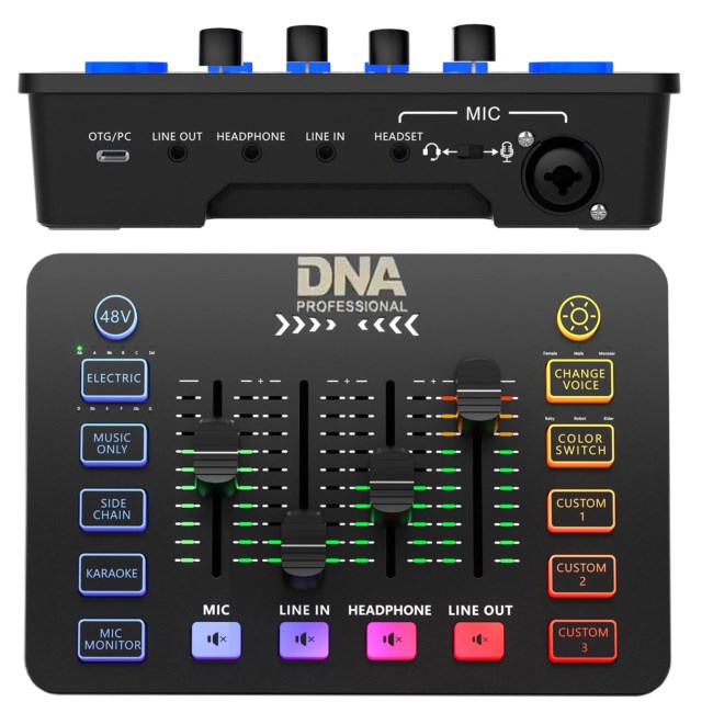 DNA Professional SC ONE - 2-channel analogue mixer with built-in sound effects DNA Professional SC ONE - 2-channel analogue mixer with built-in sound effects