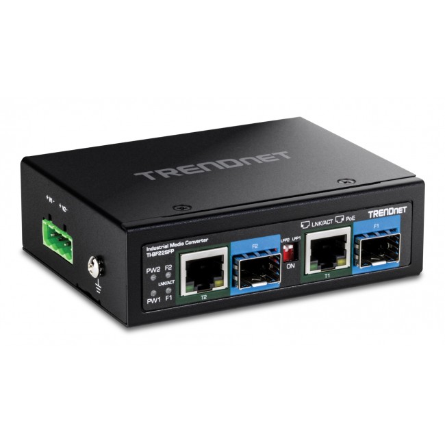 Trendnet TI-BF22SFP network media converter 1000 Mbit/s Black
