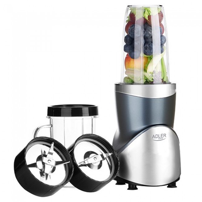 Adler Blender Smoothie Set | AD 4084 | Tabletop | 1200 W | Jar material BPA-Free | Jar capacity 0.3+0.5+0.5+0.7 L | Ice crushing | Stainless Steel Adler Blender Smoothie Set | AD 4084 | Tabletop | 1200 W | Jar material BPA-Free | Jar capacity 0.3+0.5+0.5+0.7 L | Ice crushing | Stainless Steel