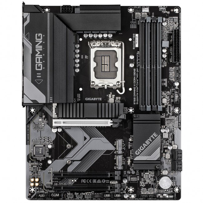 GIGABYTE B760 GAMING X DDR4 GEN5 Motherboard - Supports 14th Gen. Intel Core CPUs, 8+1+1 phases VRM, up to 5333MHz DDR4 (OC), 3xPCIe 4.0 M.2, 2.5GbE LAN, USB 3.2 Gen 2 GIGABYTE B760 GAMING X DDR4 GEN5 Motherboard - Supports 14th Gen. Intel Core CPUs, 8+1+1 phases VRM, up to 5333MHz DDR4 (OC), 3xPCIe 4.0 M.2, 2.5GbE LAN, USB 3.2 Gen 2