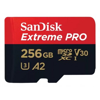 SD MicroSD Card 256GB SanDisk Extreme Pro SDXC inkl. Adapt
