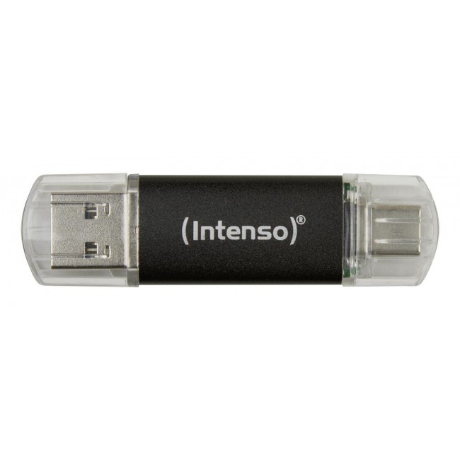 Intenso Twist Line USB flash drive 128 GB USB Type-A / USB Type-C 3.2 Gen 1 (3.1 Gen 1) Anthracite