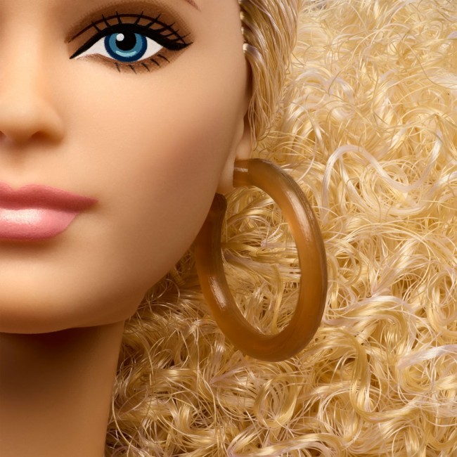 Barbie Signature Basics Collectible Doll, Model 07 with Blonde Hair in White Pants with Golden Print