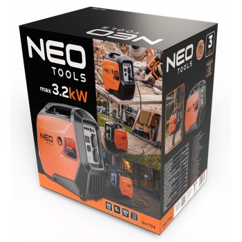 NEO TOOLS inverter generator 3200W, orange/black