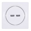 Fibaro Walli N socket-outlet 2x USB White Fibaro Walli N socket-outlet 2x USB White