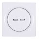 Fibaro Walli N socket-outlet 2x USB White