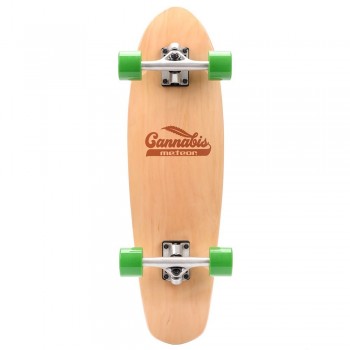 Meteor Cannabis green-brown-orange skateboard 22595