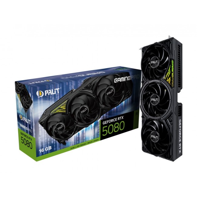 Palit GeForce RTX 5080 GamingPro V1 NVIDIA 16 GB GDDR7 Palit GeForce RTX 5080 GamingPro V1 NVIDIA 16 GB GDDR7