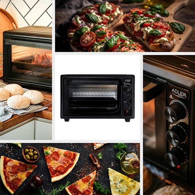 Adler AD 6023 oven 26 L 1500 W Black Adler AD 6023 oven 26 L 1500 W Black