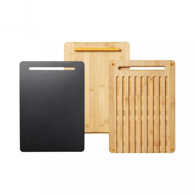 Fiskars 1057550 kitchen cutting board Rectangular Bamboo, Plastic Bamboo, Black Fiskars 1057550 kitchen cutting board Rectangular Bamboo, Plastic Bamboo, Black