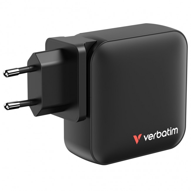 Verbatim Mini GaN Charger 165W 4 Port US plug with EU and UK adaptors Verbatim Mini GaN Charger 165W 4 Port US plug with EU and UK adaptors