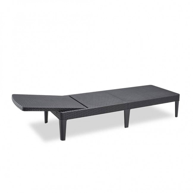 KETER POLY RATTAN LOUNGER JAIPUR GRAPHITE